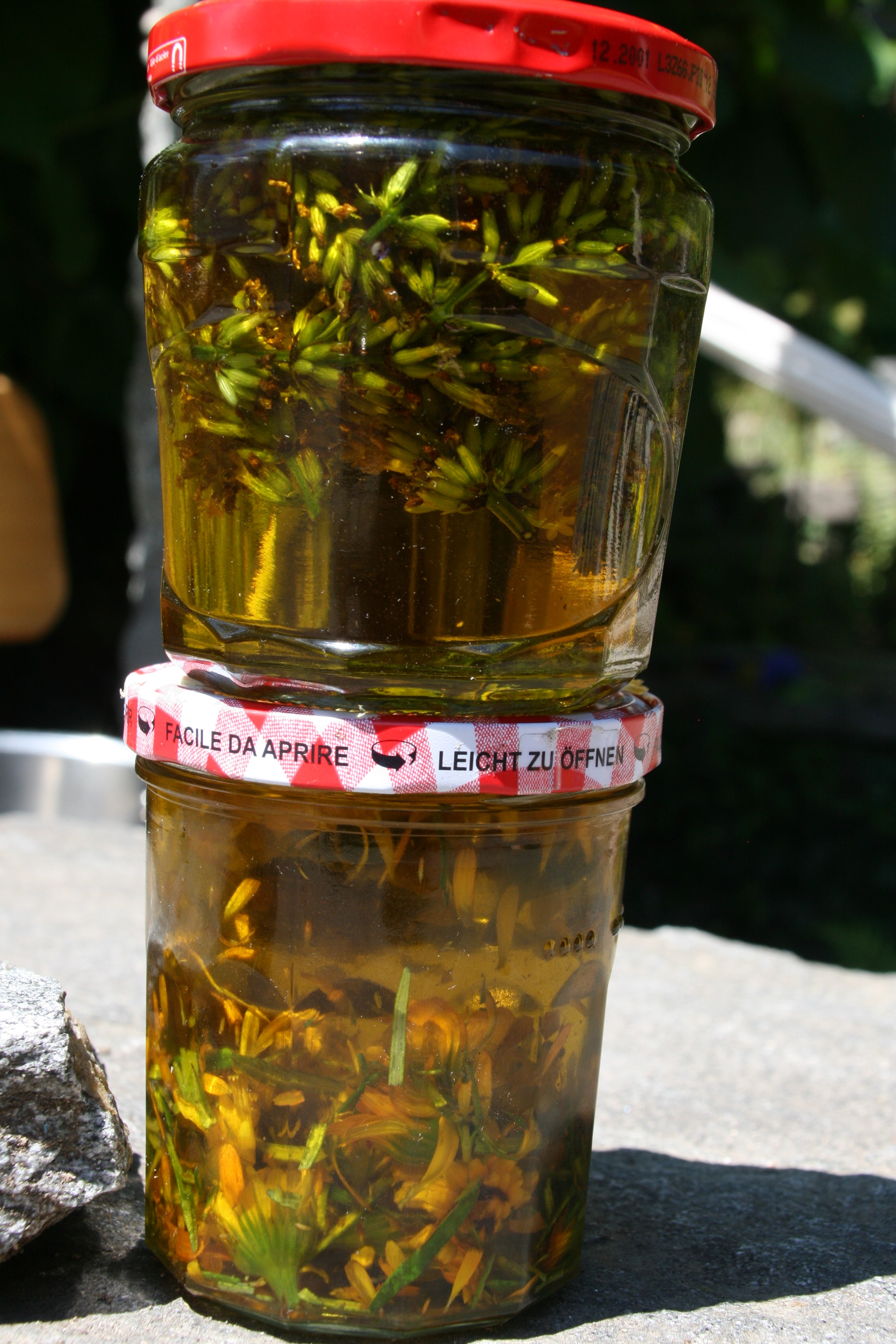 Kräuterölauszüge für unsere Naturseifen